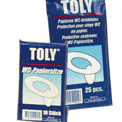 Toly toilet paper seats, 10 pieces