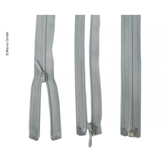 Plastic zipper - Separable - 170 cm - Detachable - Grey