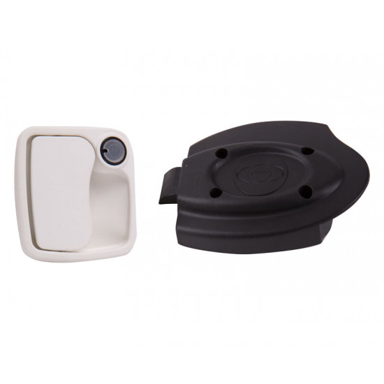 Euro garage lock 30 mm - White