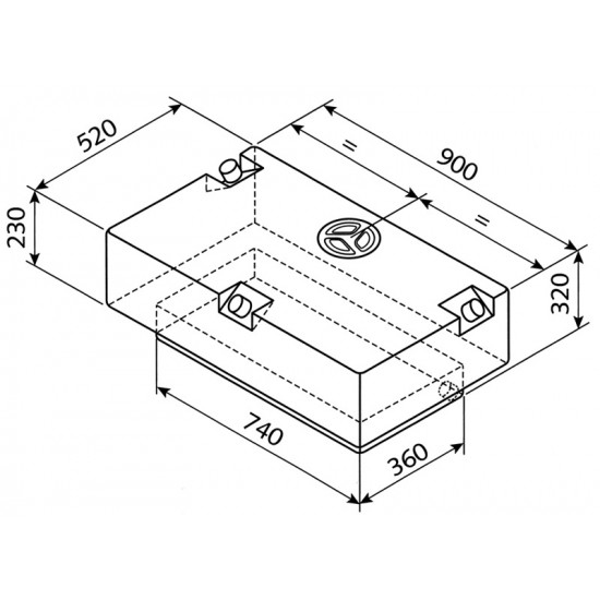 Water tank EV-2201 - 124l