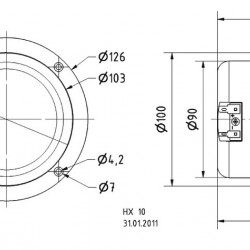 High-end 2-way coaxial loudspeaker 4"
