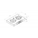 2-burner built-in gas hob