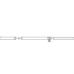 Canopy tension rod, steel, 1mm