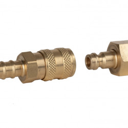 30 mbar quick-release coupling - 1 x male, 1 x female connections