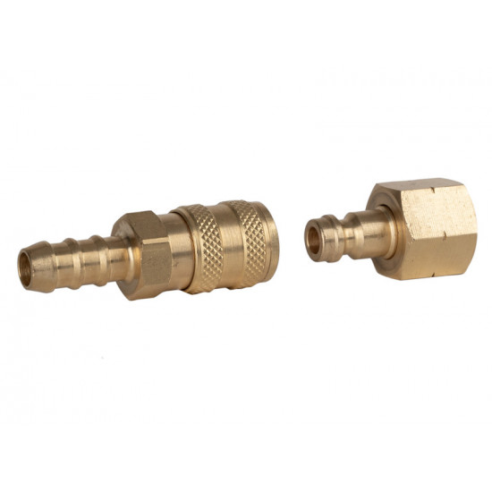 30 mbar quick-release coupling - 1 x male, 1 x female connections