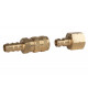 30 mbar quick-release coupling - 1 x male, 1 x female connections