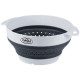 Silicone bowl and sieve - White / Grey
