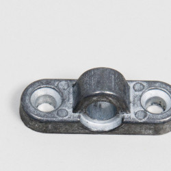 Aluminum wall eyelets - horizontal - set of 5