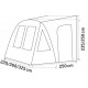 One Beam inflatable caravan awning - Available in 3 sizes
