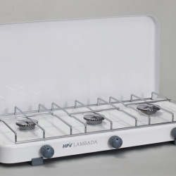 Lambada gas stove with flame failure device, 3 burners - White - 30 mbar