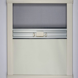 W1000 x H1094 mm Evo Fly blackout system - Includes mosquito net - Frame color Cream white