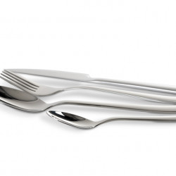 Stainless steel cutlery set for 4 people, shiny
