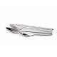 Stainless steel cutlery set for 4 people, shiny