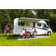 Fiamma F45S 3.75m awning, royal blue, titanium housing