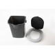 Mobile bucket toilet - with lid