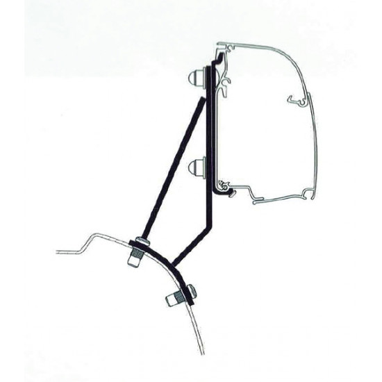 Wall mounting adapter TO 4200 - Ford Transit Custom > 2023