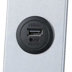 USB charging panel - 1x USB-A + 1x USB-C