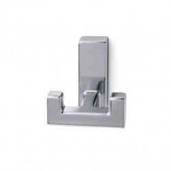 Chrome high-gloss coat hooks, 2 hooks 50x50x45mm