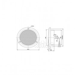 LED reversing light 12V, 3W IP67 500 mm cable clear