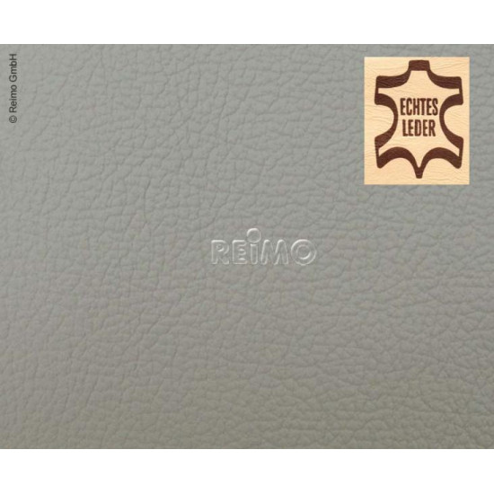 Automotive leather, light grey, whole hide, price per m²