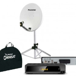 Portable 65cm satellite kit with Easy-Find LNB and receiver
