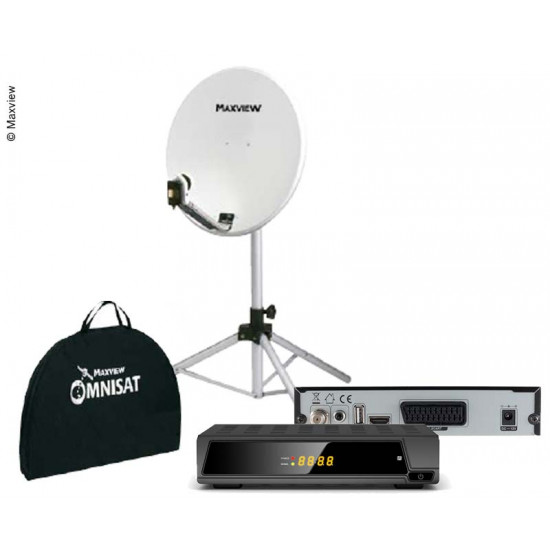 Portable 65cm satellite kit with Easy-Find LNB and receiver