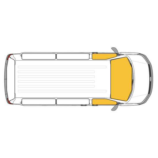 Thermal mats with magnetic fastening for Volkswagen Transporter 3 model years 1979-1992