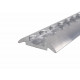 Semi-circular screw-on lashing rail - Silver