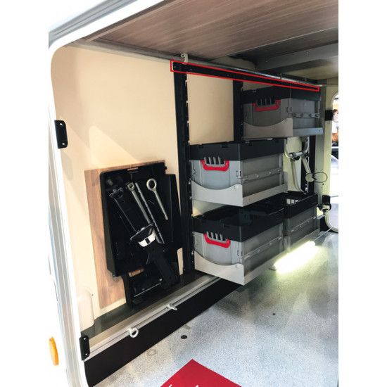 Rear shelf mounting brackets