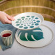 Set of 4 cups - MONSTERA STRIPES