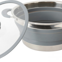Volcano Collapsible Saucepan - 2.6 l - Grey