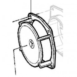 Wall-mounted fireplace glass for Truma S heater