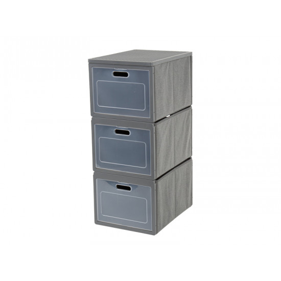 Folding cabinet Box 3 - Camping cabinet with 3 compartments