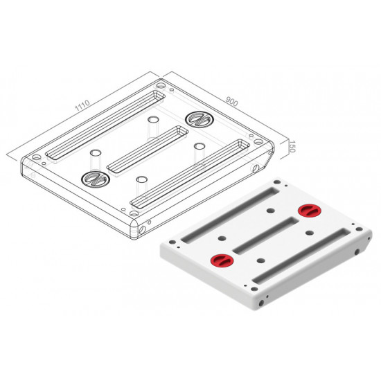 Universal tank compliant with drinking water standards - 99 l