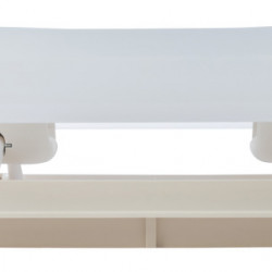 Roof hatch with mosquito net 280 x 280 mm - frosted glass - beige inner frame