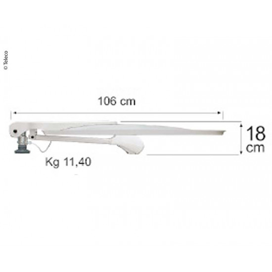 Voyager Digimatic 65 satellite system with DSF90E/HD and mast