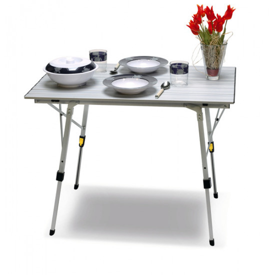 Bali aluminum roll-up table