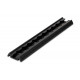 Lashing rail 2m, black, for the vehicle exterior wall