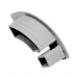 End cap flap profile - Medium grey - Right