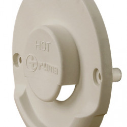 Cream-white exterior fireplace part for wall-mounted fireplace set ZR 80