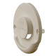 Cream-white exterior fireplace part for wall-mounted fireplace set ZR 80