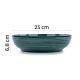 Porcelain Magnetic Food Bowl - Forest Green
