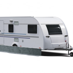 Floor skirt for caravans