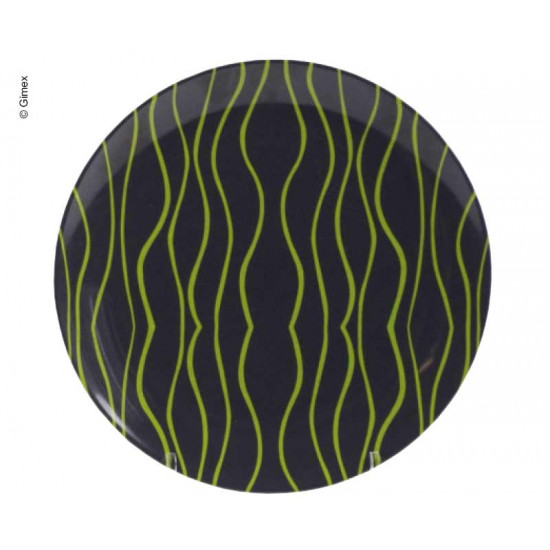 GIMEX dessert plate, gray-lime green