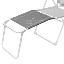 Malaga Compact footrest in black/silver