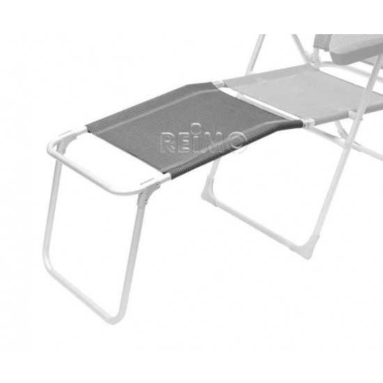 Malaga Compact footrest in black/silver