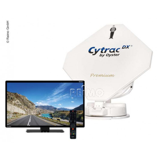 Cytrac® DX Twin Premium satellite system including 21.5" Oyster® TV