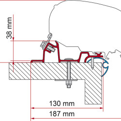 W 320cm FIAMMA Adapter Kit Caravan Standard - For F80S/FF80L/F65