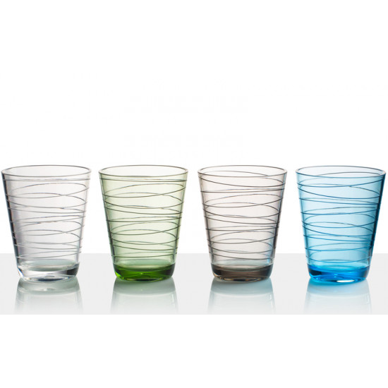 Onda Glass Set - 4-piece - 4 colours