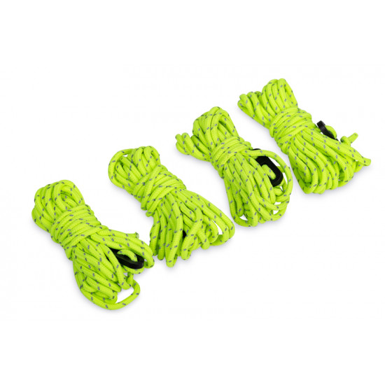 Green guy line, 3m long, Ø 3mm, 4 pieces